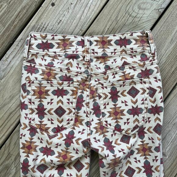 Free People We The Free Wild Child Printed Skinny Jeans Size 25 - Picture 8 of 13